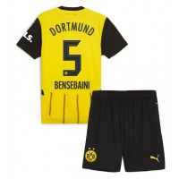 Borussia Dortmund Ramy Bensebaini #5 Replica Home Minikit 2024-25 Short Sleeve (+ pants)